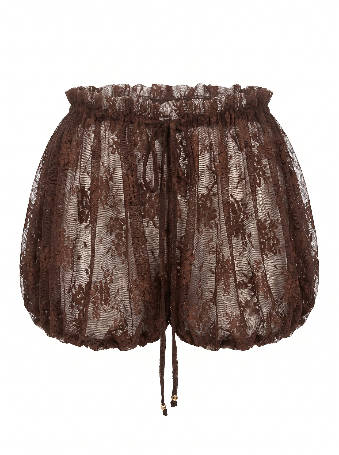 DOTTY BROWN LACE - SHORTS