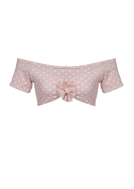 STEFANI PEACH POLKA - TOP