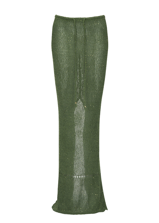 ASTRA GLITTER JUNGLE GREEN - SKIRT