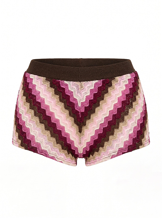MADDY CHEVRON KNIT - SHORTS