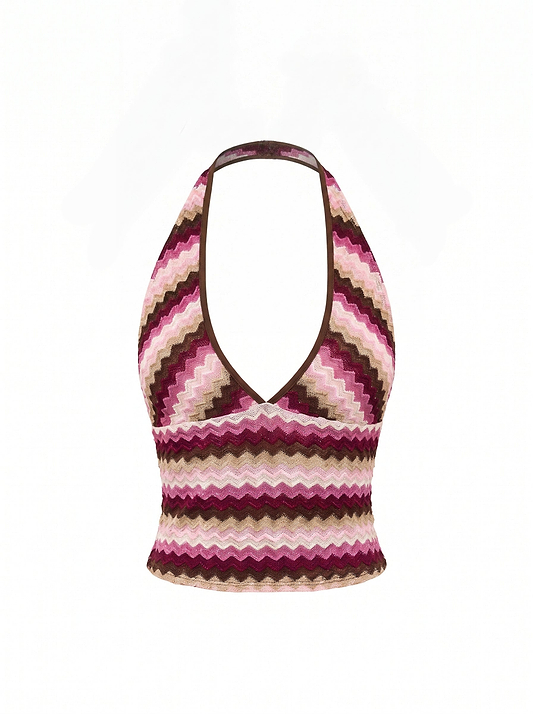 MADDY CHEVRON KNIT - TOP