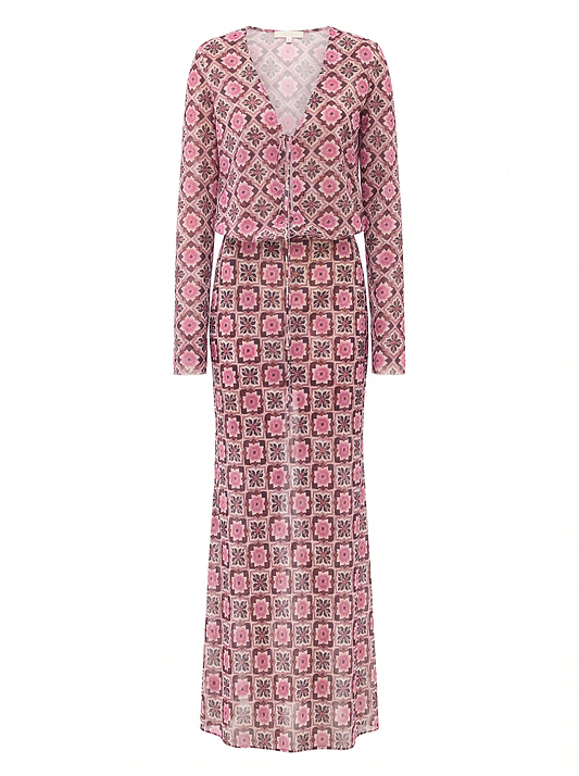 NEMA ANISE TILE - MAXI DRESS