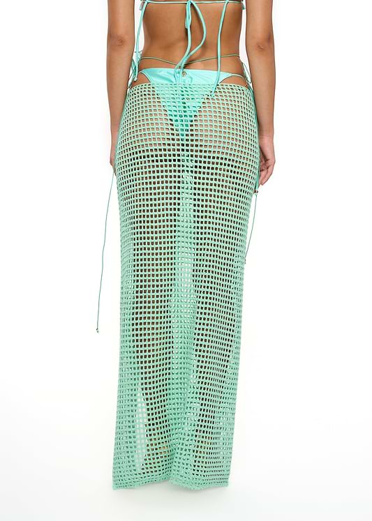 MIDI NET SARONG - AQUA MARINE