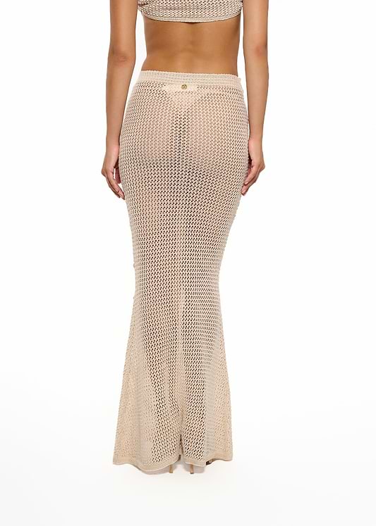 YOKO KNITTED SAND - SKIRT