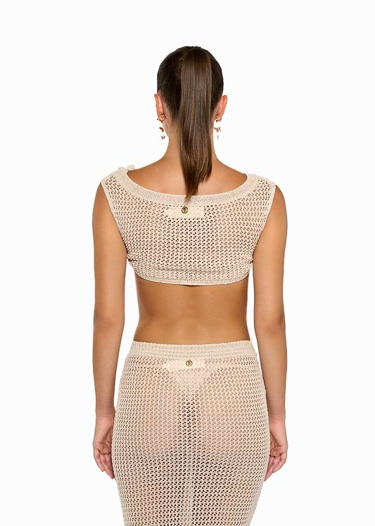YOKO KNITTED SAND - SHIRT