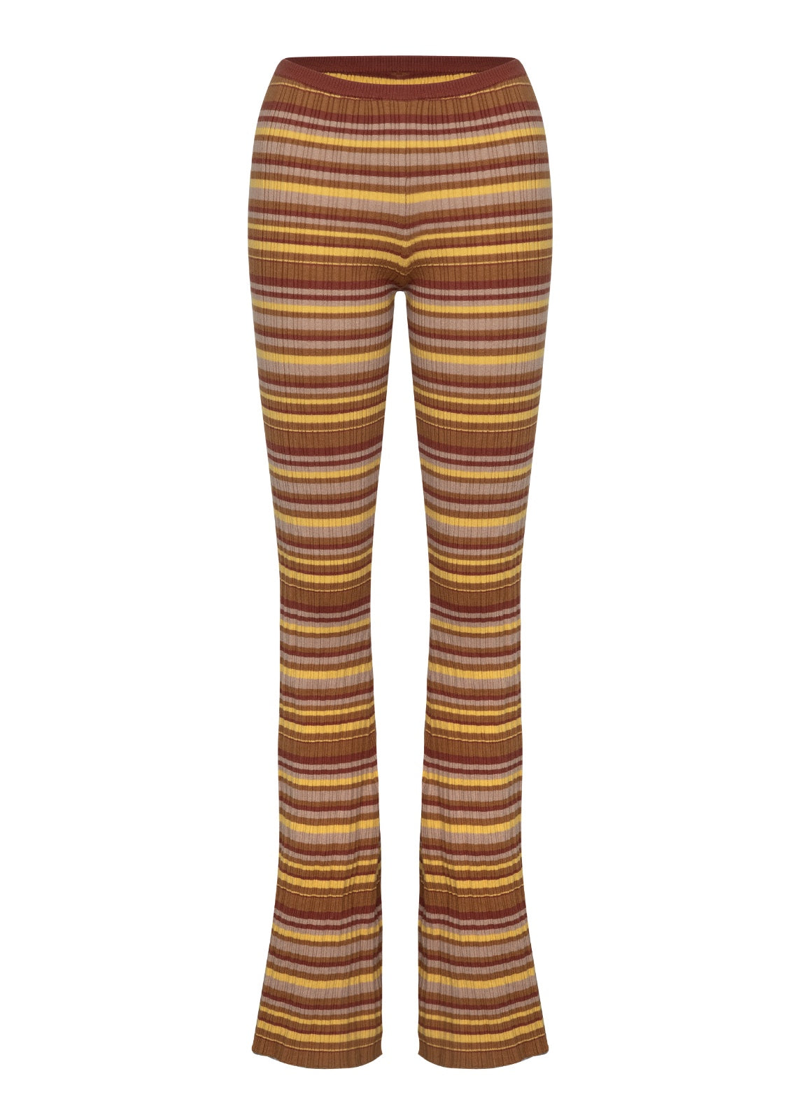 ANN TOFFEE RIB STRIPES - PANTS