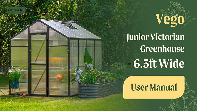 Vego Junior Victorian Greenhouse - 6.5ft Wide