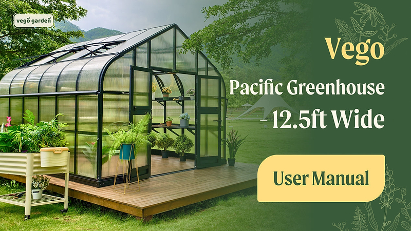 Vego Grand Pacific Greenhouse - 12.5ft Wide