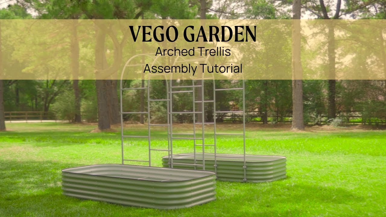 Modular Arched Trellis Assembly Tutorial Video | Vego Garden