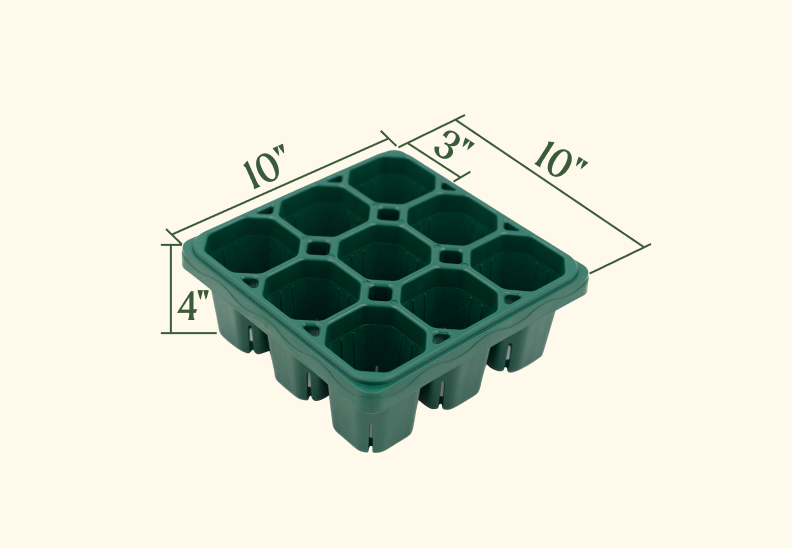 10" x 10" Giga Seedling Trays