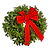 22" Holiday Wreath with Bow | Vego Garden