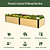 Woodgrain Metal Raised Garden Bed | Vego Garden