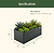 17" Tall Modern Metal Raised Garden Bed  | Vego Garden