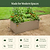 17" Tall Modern Metal Raised Garden Bed  | Vego Garden