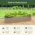 17" Tall Modern Metal Raised Garden Bed  | Vego Garden