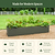17" Tall Modern Metal Raised Garden Bed  | Vego Garden