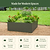 17" Tall Modern Metal Raised Garden Bed  | Vego Garden