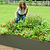 17" Tall Modern Metal Raised Garden Bed  | Vego Garden