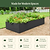 17" Tall Modern Metal Raised Garden Bed  | Vego Garden