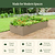 17" Tall Modern Metal Raised Garden Bed  | Vego Garden