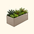 17" Tall Modern Metal Raised Garden Bed  | Vego Garden