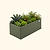17" Tall Modern Metal Raised Garden Bed  | Vego Garden