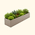 17" Tall Modern Metal Raised Garden Bed  | Vego Garden