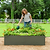 17" Tall Modern Metal Raised Garden Bed  | Vego Garden