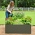 17" Tall Modern Metal Raised Garden Bed  | Vego Garden