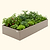17" Tall Modern Metal Raised Garden Bed  | Vego Garden