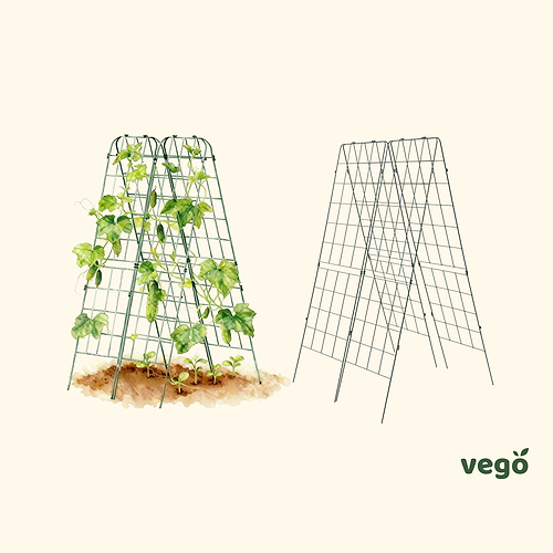 FlexGrow A-Frame Trellis Classic - 2 Pack | vego garden