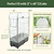 Greenhouse Frost Cover & Trellis System for EZCube Planter 21" x 48" | Vego Garden | Vego Garden