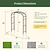 Monet Garden Arched - Lattice Frame | Vego Garden