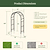 Round Garden Arched - Lattice Frame | Vego Garden