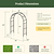 Round Garden Arched - Lattice Frame | Vego Garden