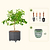 30-Gallon Rolling Planter in Modern Gray with Solar Lights & Tools | Vego Garden