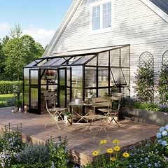 Lean-To Greenhouse - 8.5' x 12.5' | Vego Garden