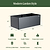 32" Extra Tall Modern Pro 42" x 83" Metal Raised Garden Bed