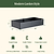 Vego Garden Modern Metal Raised Garden Bed