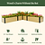 Woodgrain Metal Raised Garden Bed | Vego Garden