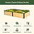 Woodgrain Metal Raised Garden Bed | Vego Garden