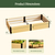 Woodgrain Metal Raised Garden Bed | Vego Garden