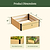Woodgrain Metal Raised Garden Bed | Vego Garden