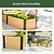 Woodgrain Metal Raised Garden Bed | Vego Garden