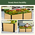 Woodgrain Metal Raised Garden Bed | Vego Garden