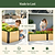 Woodgrain Metal Raised Garden Bed | Vego Garden