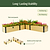 Woodgrain Metal Raised Garden Bed | Vego Garden