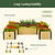 Woodgrain Metal Raised Garden Bed | Vego Garden
