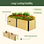 Woodgrain Metal Raised Garden Bed | Vego Garden