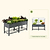 vego garden elevated garden bed with cover sale 2ft x 6ft gray| Vego Garden